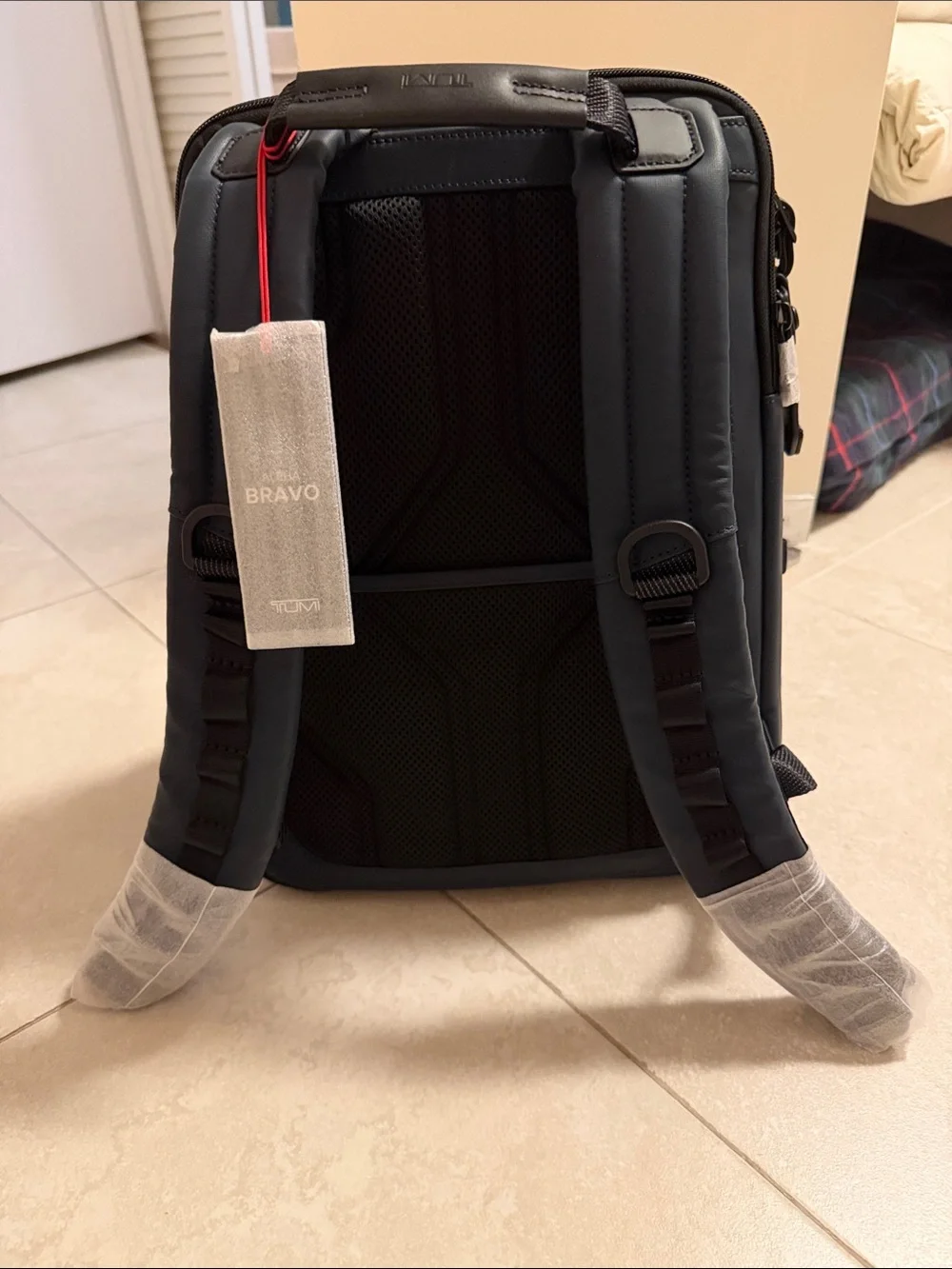 Tumi Navy and Black Backpack NWT